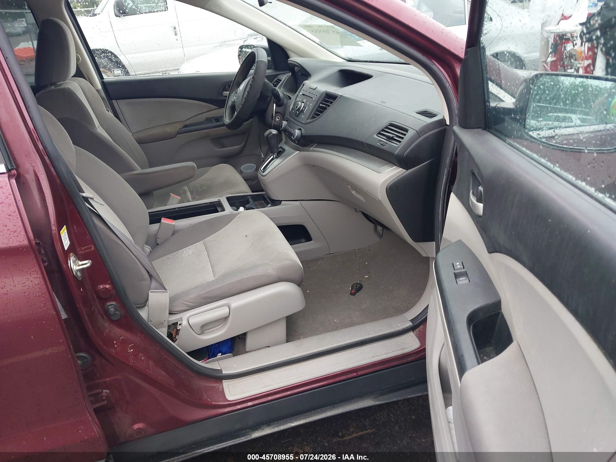 2012 Honda Cr-v Lx Purple vin: 5J6RM4H34CL079140