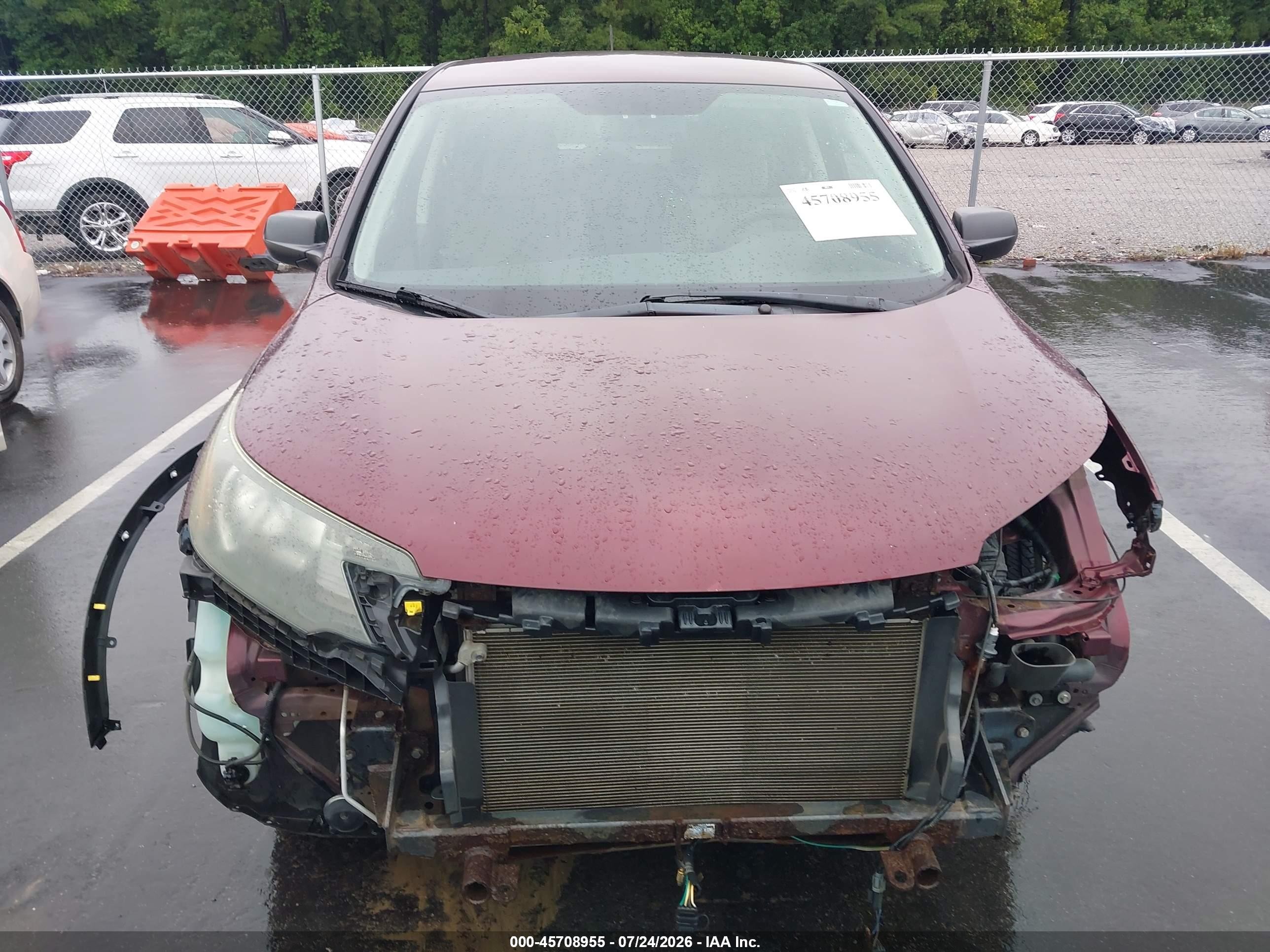 2012 Honda Cr-v Lx Purple vin: 5J6RM4H34CL079140