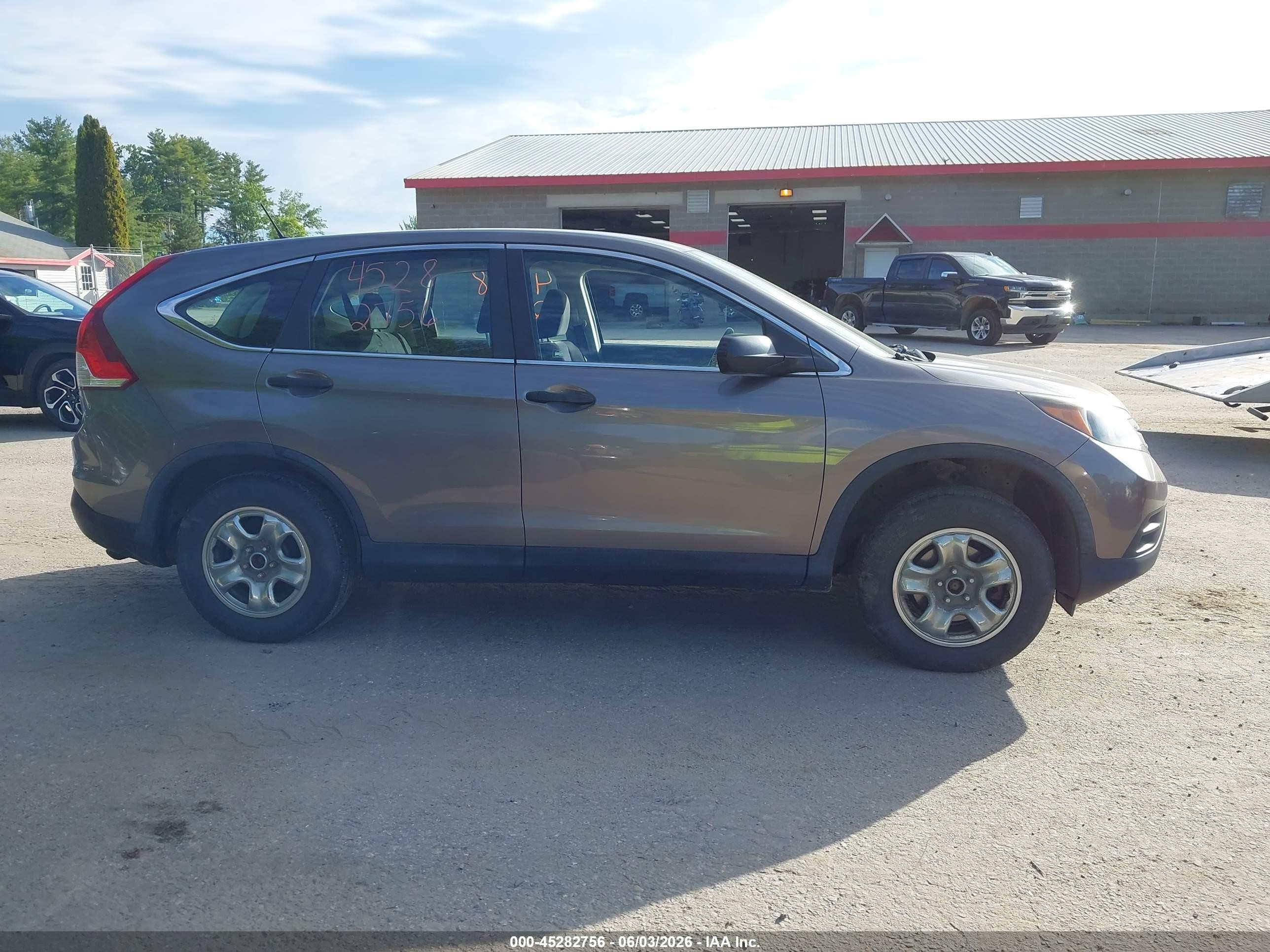 2012 Honda Cr-v Lx Gray vin: 5J6RM4H34CL079347