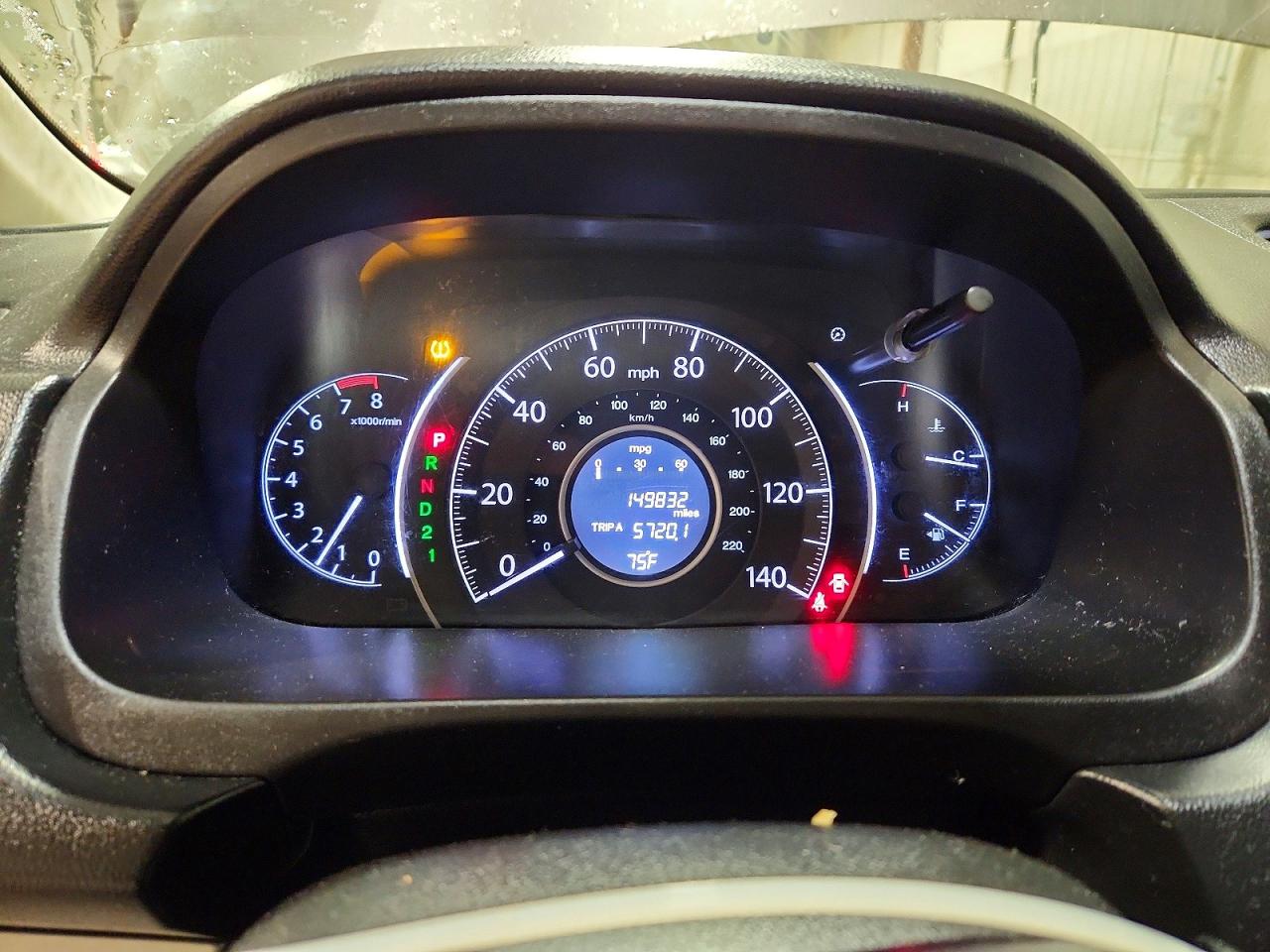 2013 Honda Cr-v Lx Brown vin: 5J6RM4H34DL007100