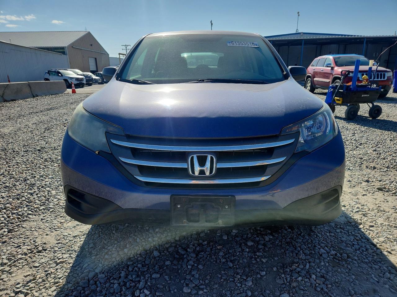 2013 Honda Cr-v Lx Blue vin: 5J6RM4H34DL015584