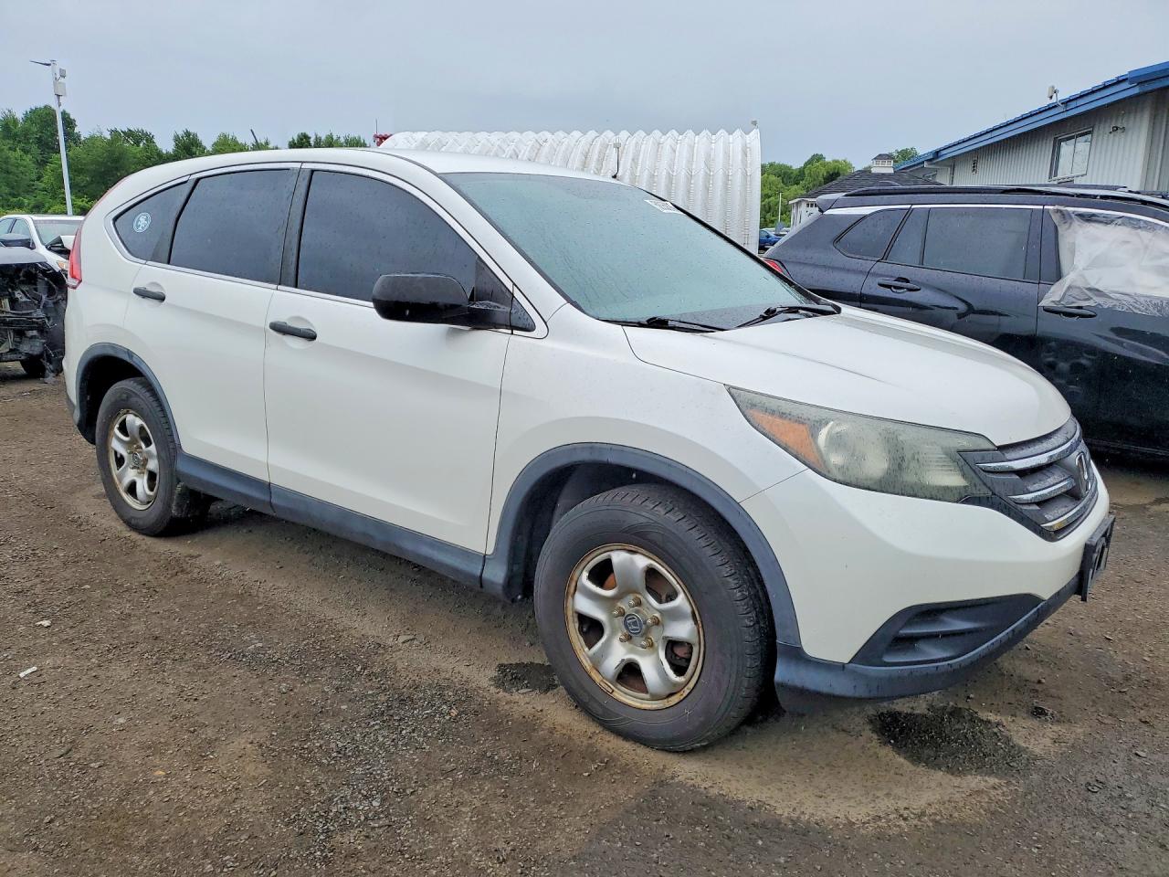 2013 Honda Cr-v Lx White vin: 5J6RM4H34DL040551