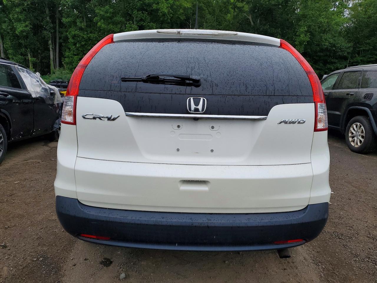 2013 Honda Cr-v Lx White vin: 5J6RM4H34DL040551