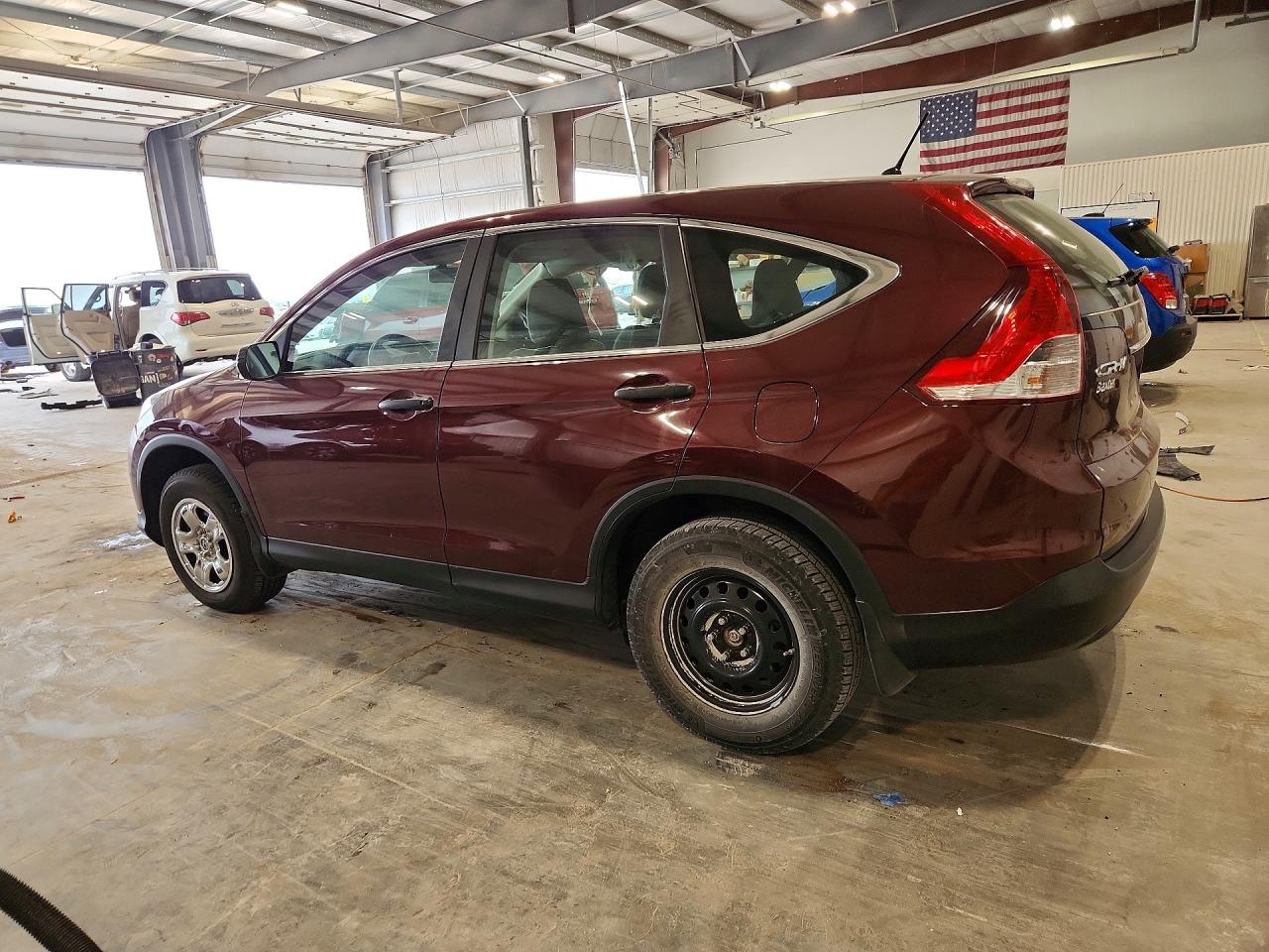 2013 Honda Cr-v Lx Burgundy vin: 5J6RM4H34DL058726