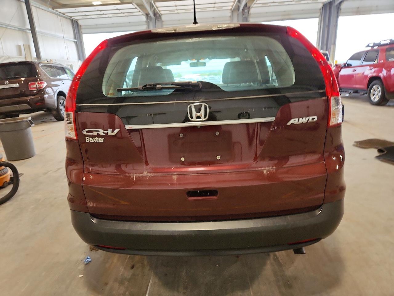 2013 Honda Cr-v Lx Burgundy vin: 5J6RM4H34DL058726