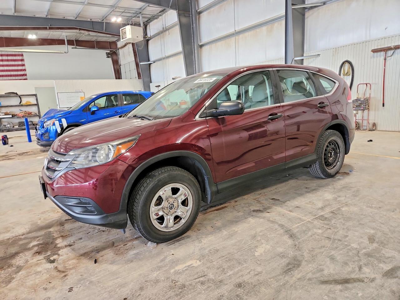 2013 Honda Cr-v Lx Burgundy vin: 5J6RM4H34DL058726
