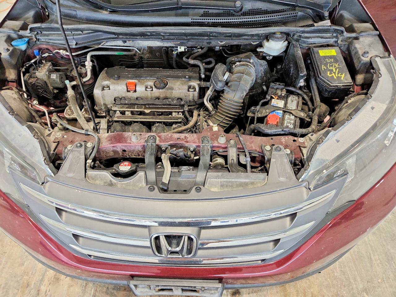 2013 Honda Cr-v Lx Burgundy vin: 5J6RM4H34DL058726