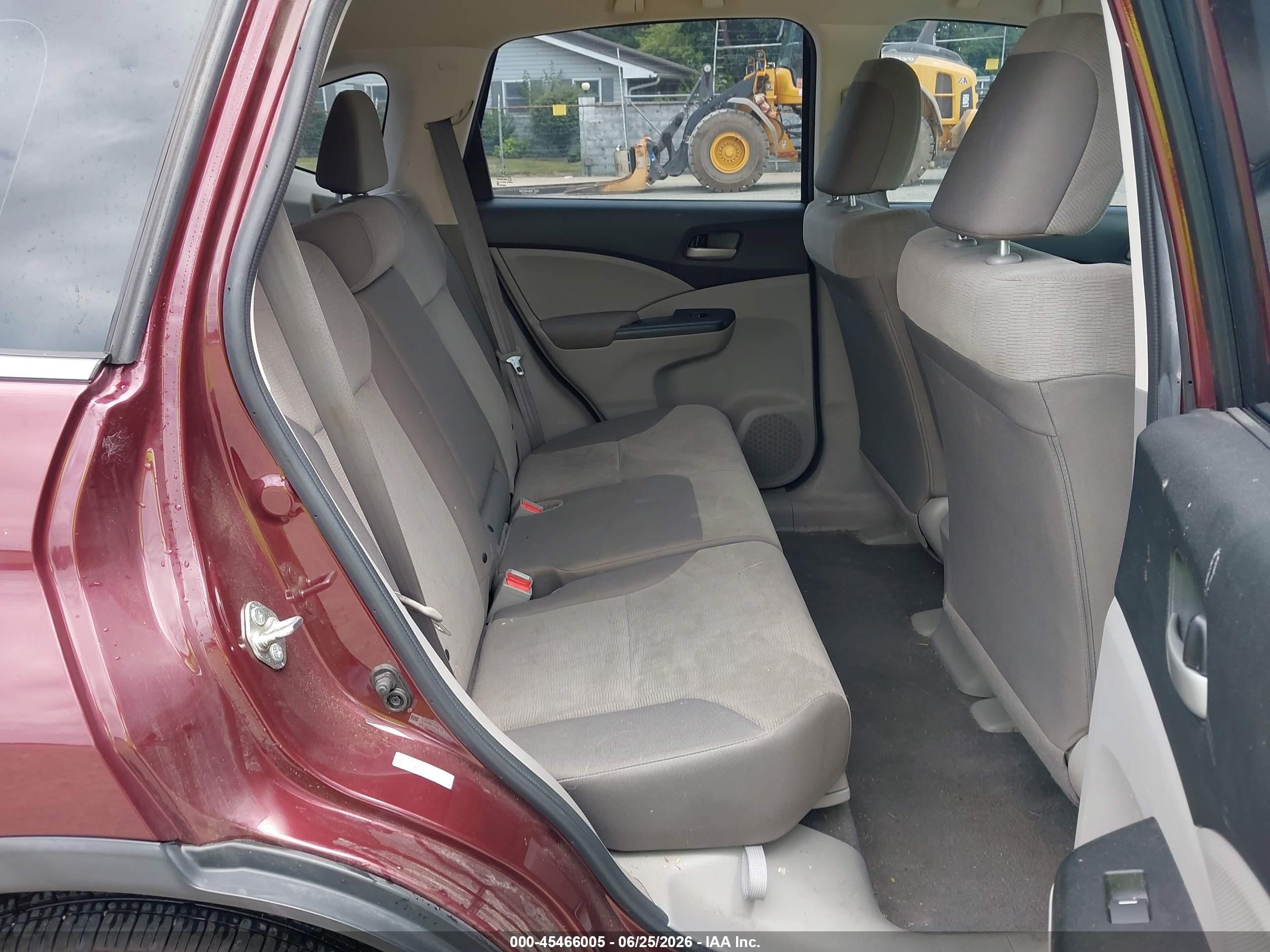 2014 Honda Cr-v Lx Burgundy vin: 5J6RM4H34EL001640