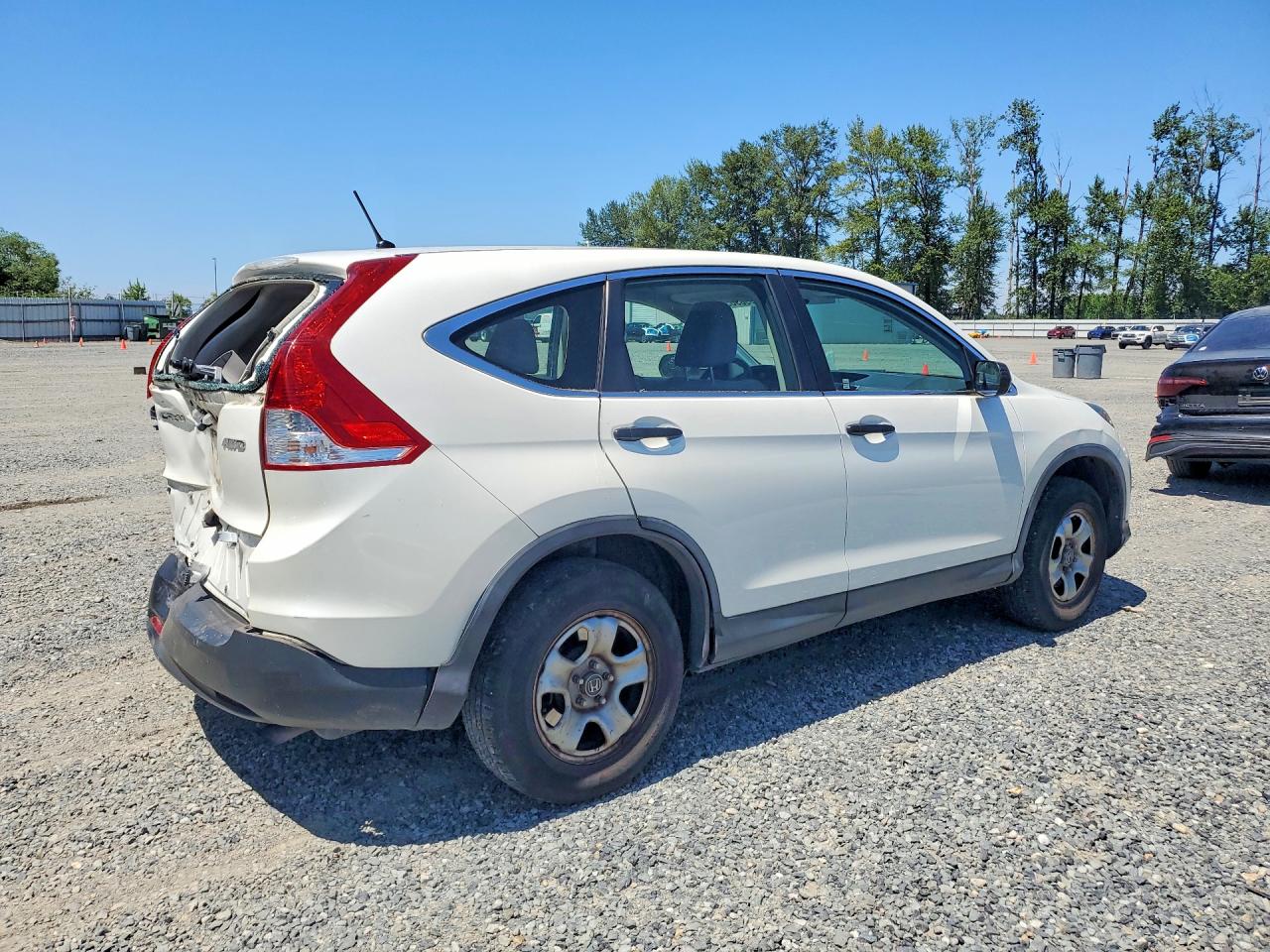 2014 Honda Cr-v Lx White vin: 5J6RM4H34EL019328