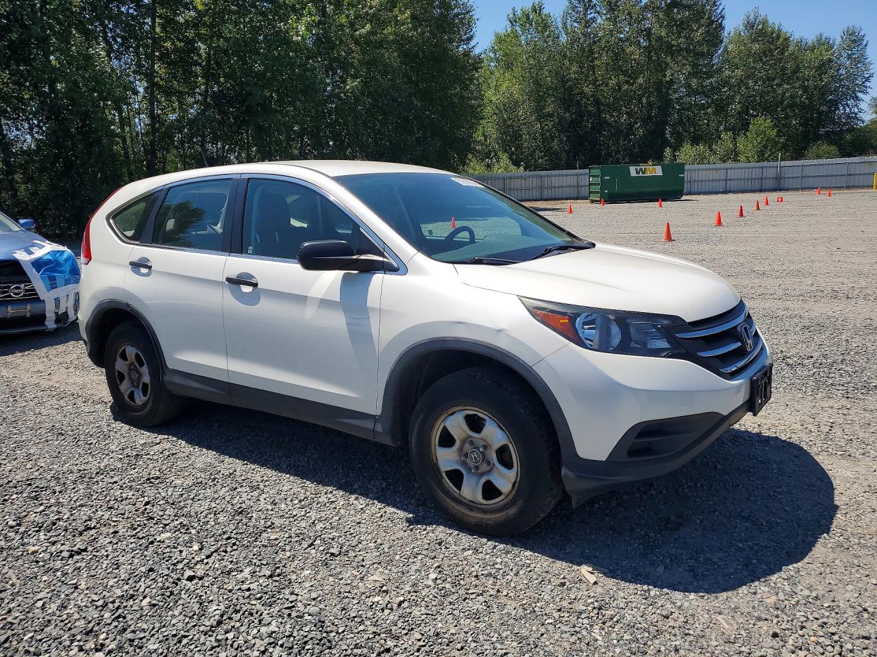 2014 Honda Cr-v Lx White vin: 5J6RM4H34EL019328