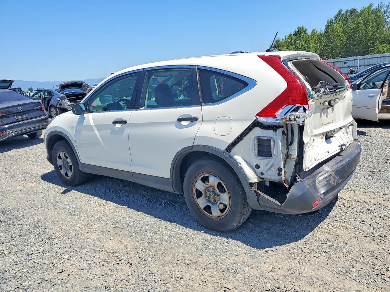 2014 Honda Cr-v Lx White vin: 5J6RM4H34EL019328