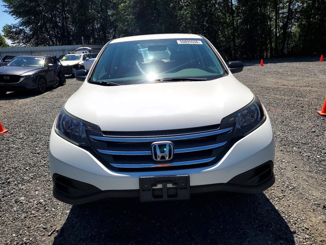 2014 Honda Cr-v Lx White vin: 5J6RM4H34EL019328