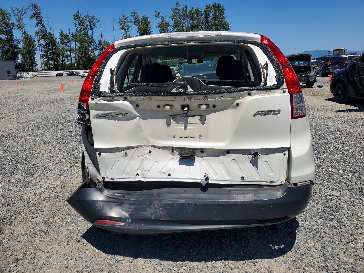 2014 Honda Cr-v Lx White vin: 5J6RM4H34EL019328