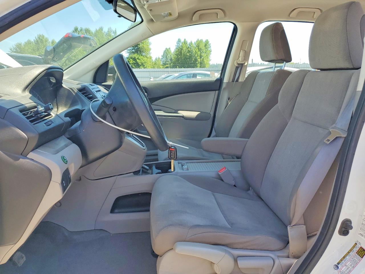 2014 Honda Cr-v Lx White vin: 5J6RM4H34EL019328
