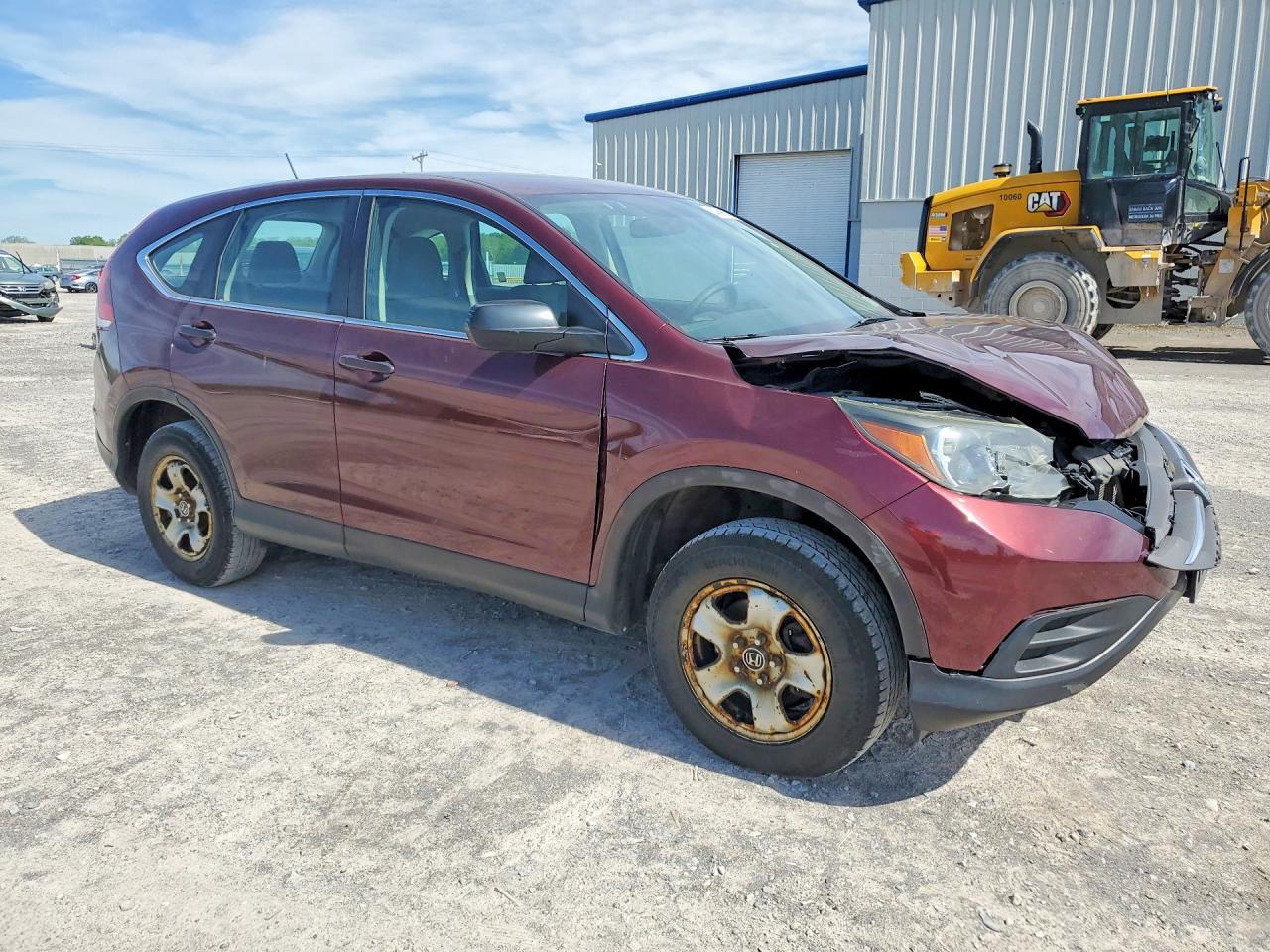 2014 Honda Cr-v Lx Maroon vin: 5J6RM4H34EL036386