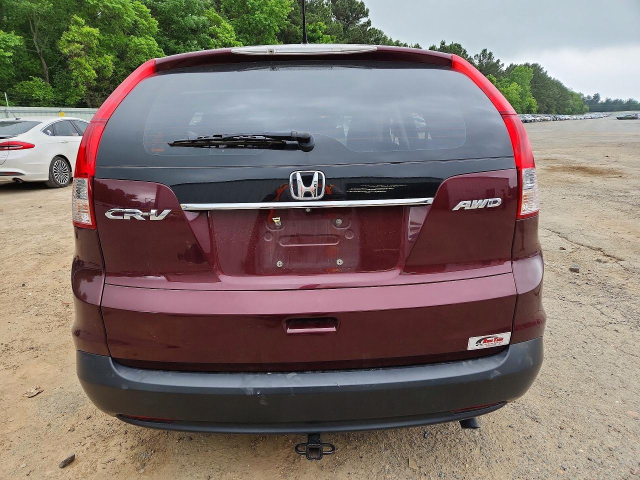 2014 Honda Cr-v Lx Burgundy vin: 5J6RM4H34EL060879