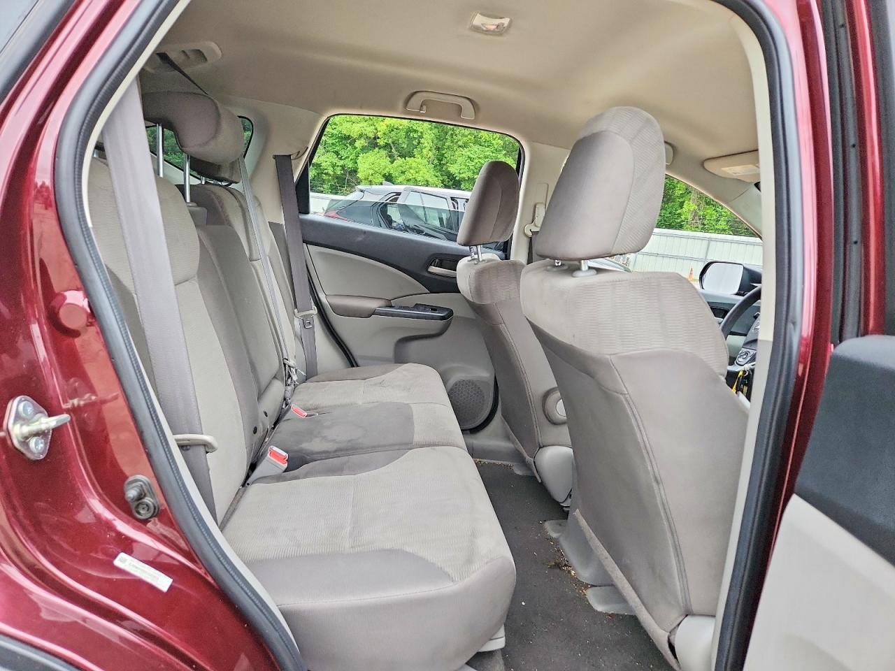 2014 Honda Cr-v Lx Burgundy vin: 5J6RM4H34EL060879