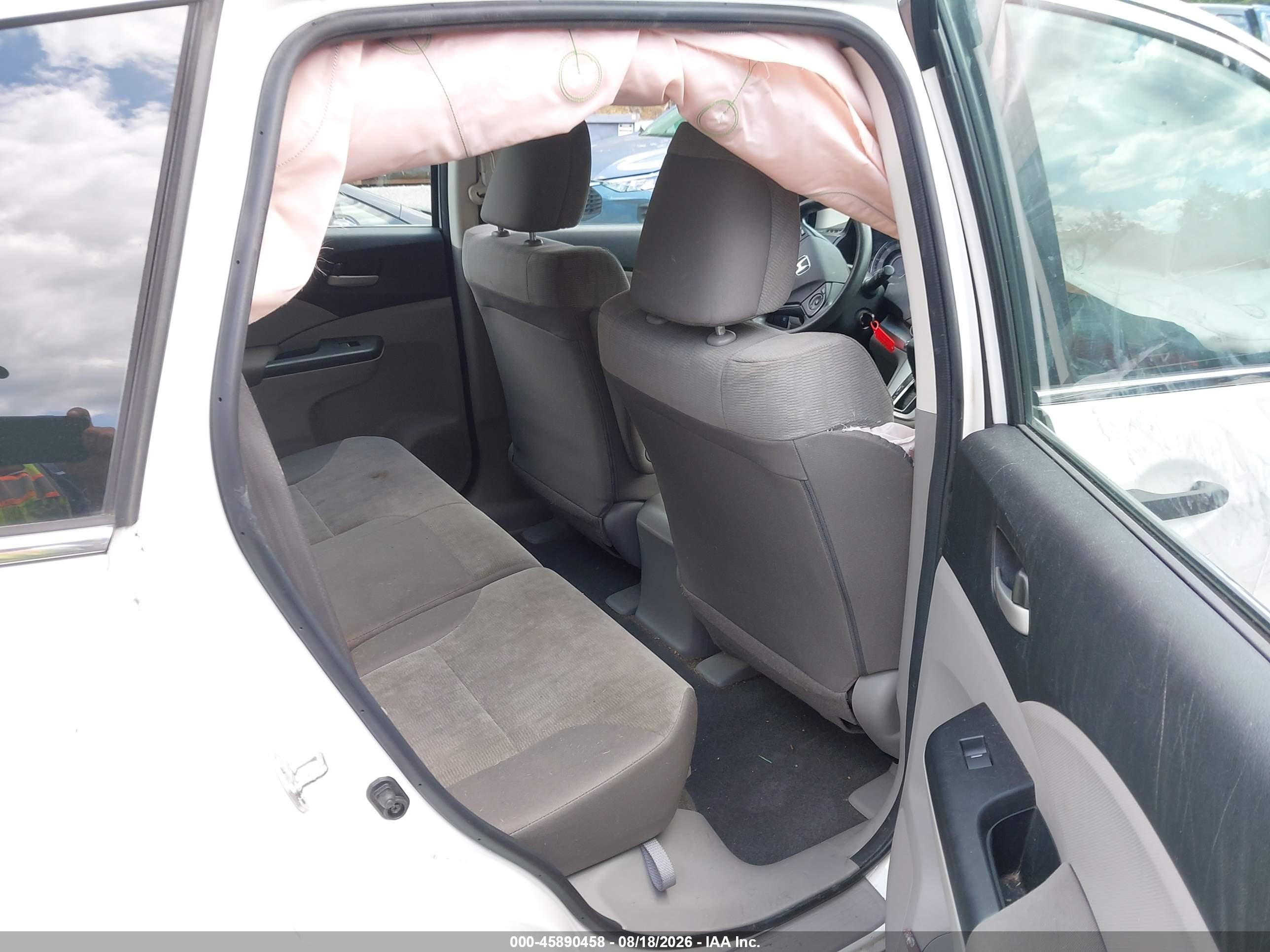 2014 Honda Cr-v Lx White vin: 5J6RM4H34EL062258