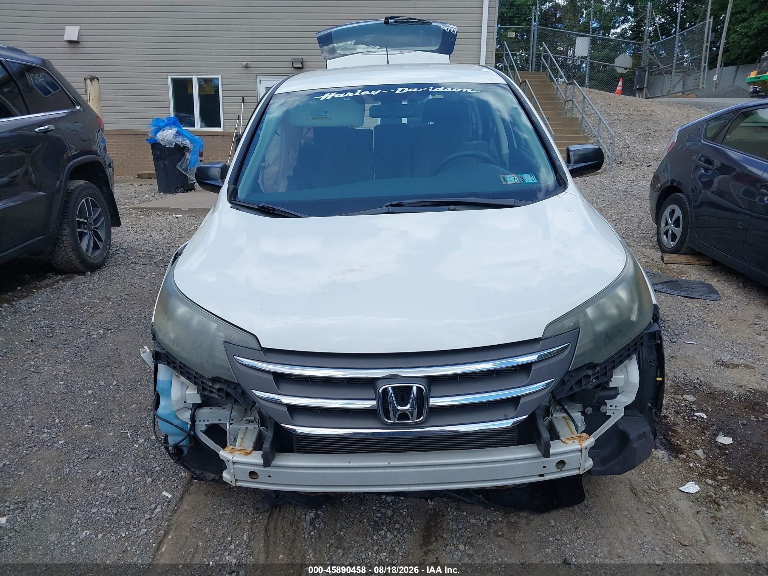 2014 Honda Cr-v Lx White vin: 5J6RM4H34EL062258
