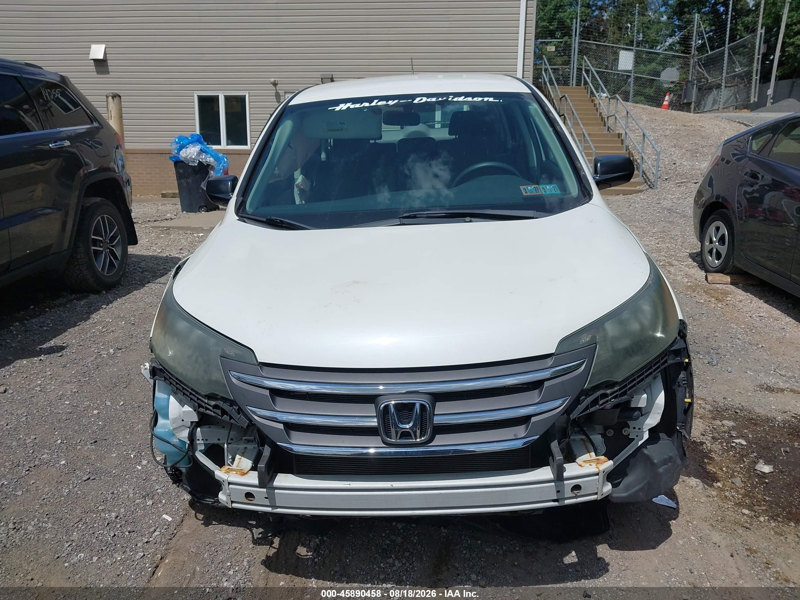 2014 Honda Cr-v Lx White vin: 5J6RM4H34EL062258