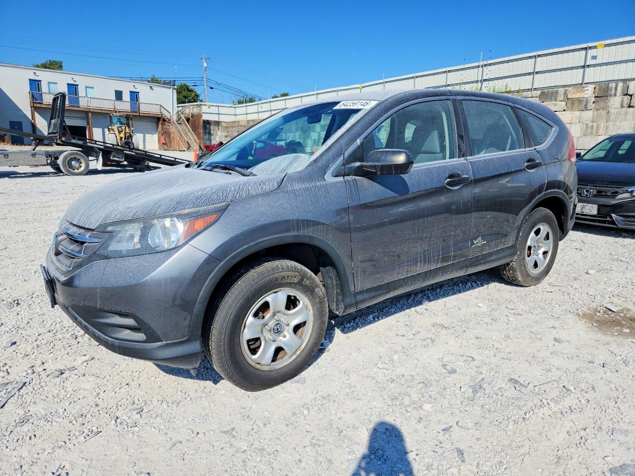 2014 Honda Cr-v Lx Gray vin: 5J6RM4H34EL081554