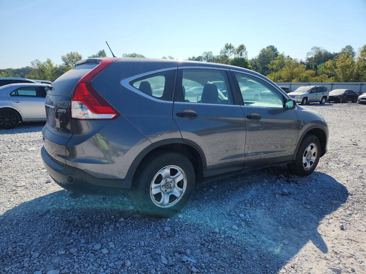 2014 Honda Cr-v Lx Gray vin: 5J6RM4H34EL081554