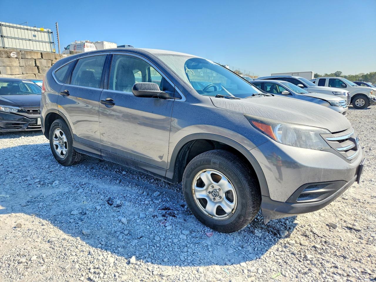 2014 Honda Cr-v Lx Gray vin: 5J6RM4H34EL081554