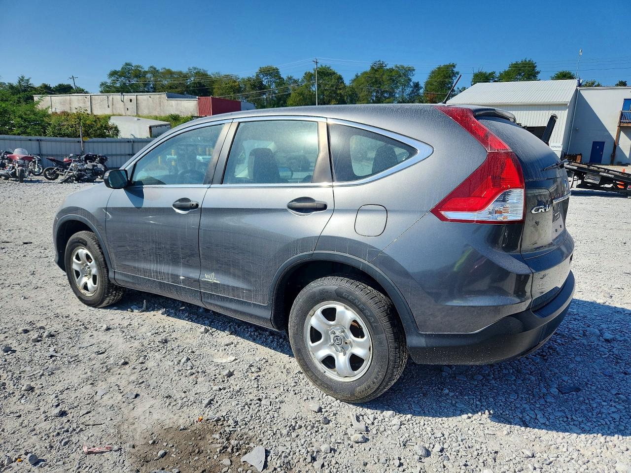 2014 Honda Cr-v Lx Gray vin: 5J6RM4H34EL081554