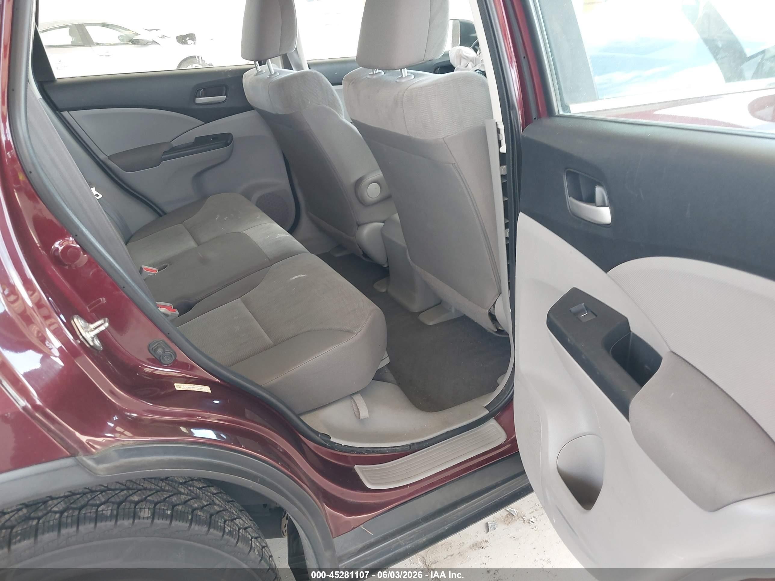 2014 Honda Cr-v Lx Red vin: 5J6RM4H34EL084843