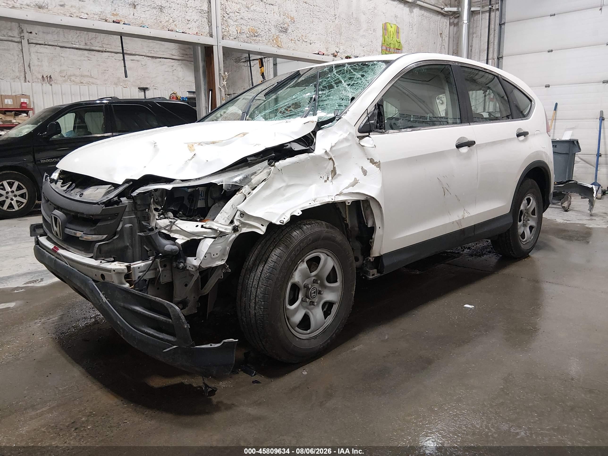 2014 Honda Cr-v Lx Белый vin: 5J6RM4H34EL102614