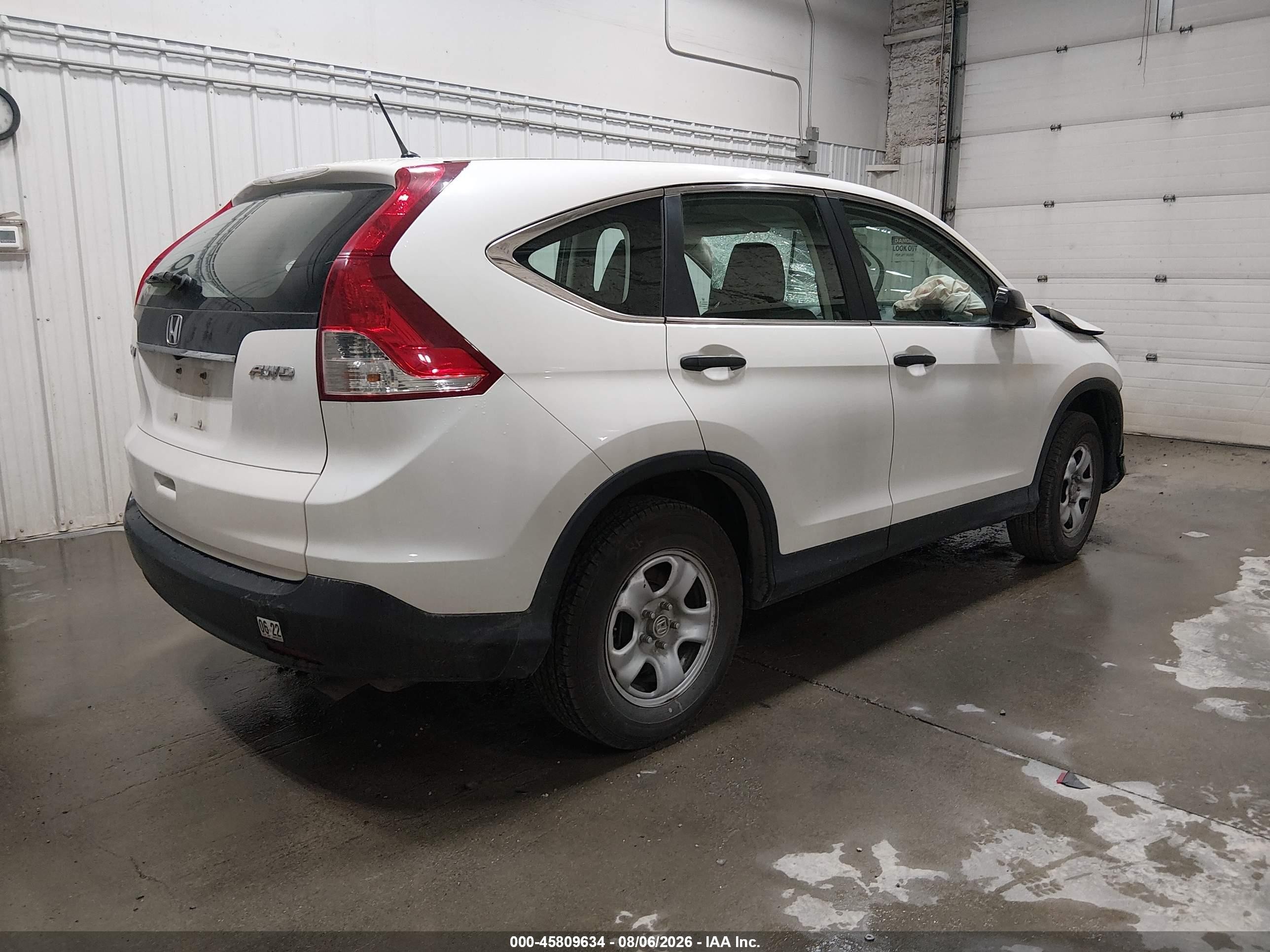 2014 Honda Cr-v Lx Белый vin: 5J6RM4H34EL102614