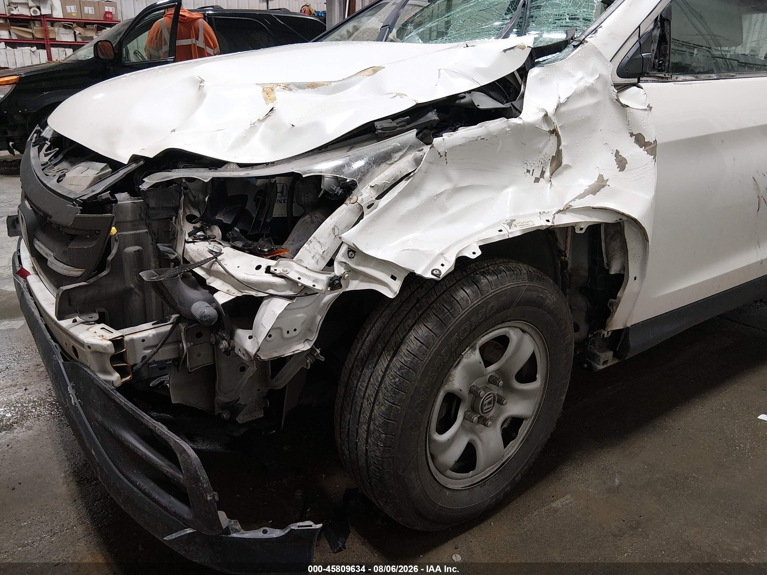 2014 Honda Cr-v Lx Белый vin: 5J6RM4H34EL102614
