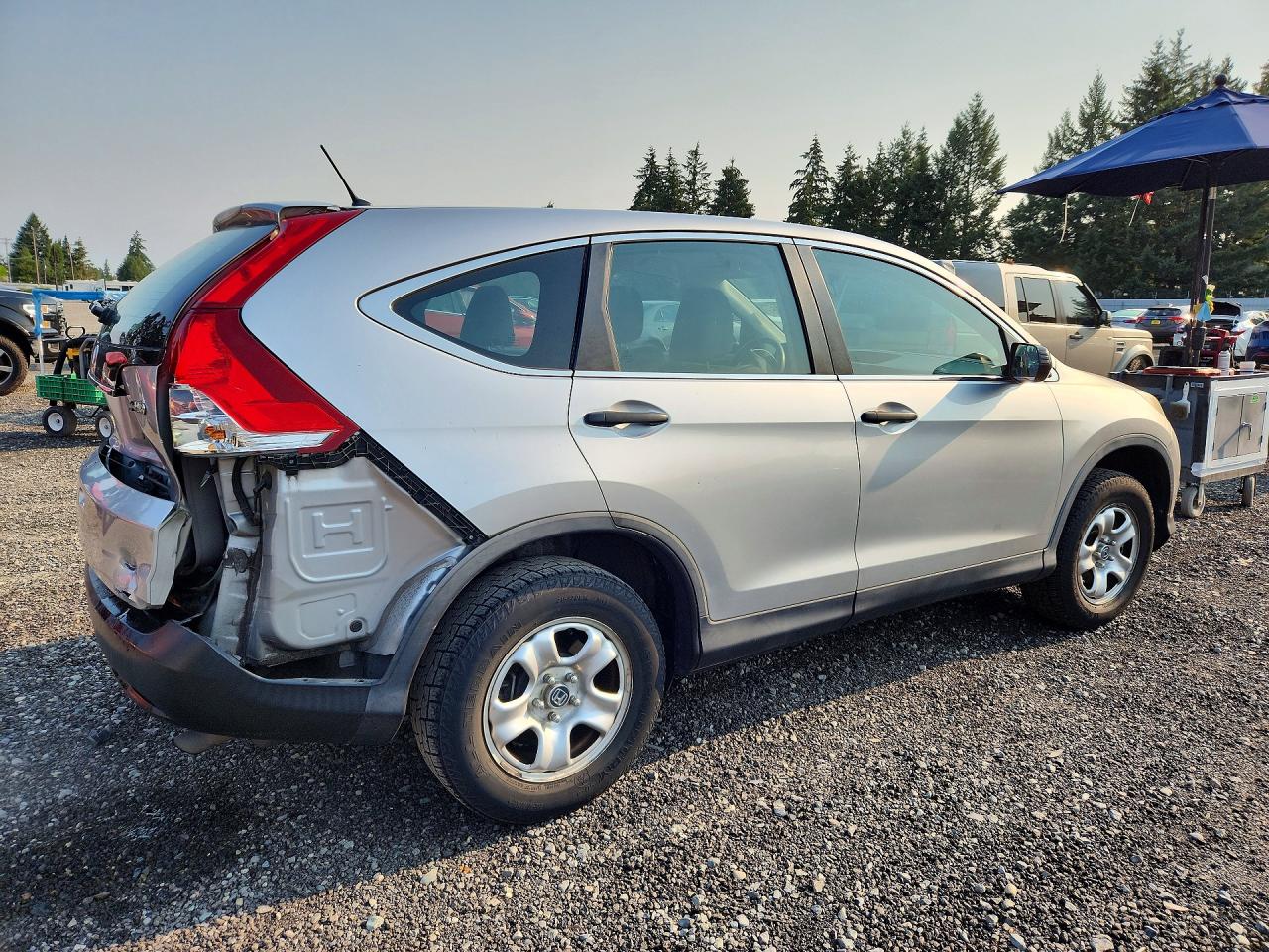 2014 Honda Cr-v Lx Silver vin: 5J6RM4H34EL103696