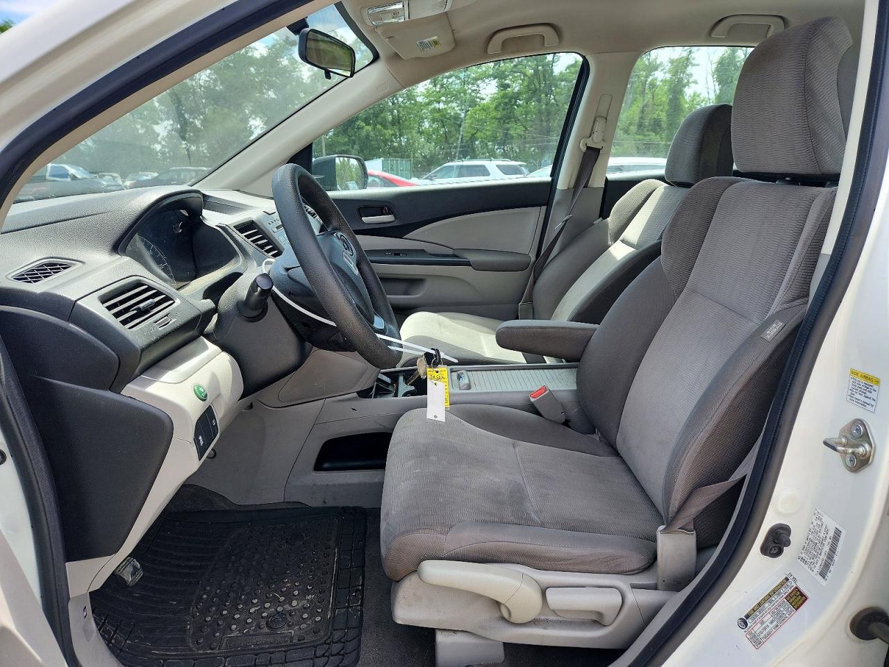 2014 Honda Cr-v Lx White vin: 5J6RM4H34EL110678