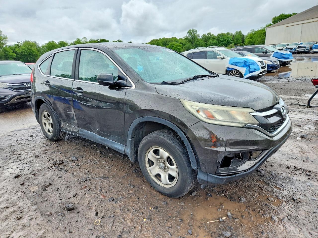 2015 Honda Cr-v Lx Silver vin: 5J6RM4H34FL012946