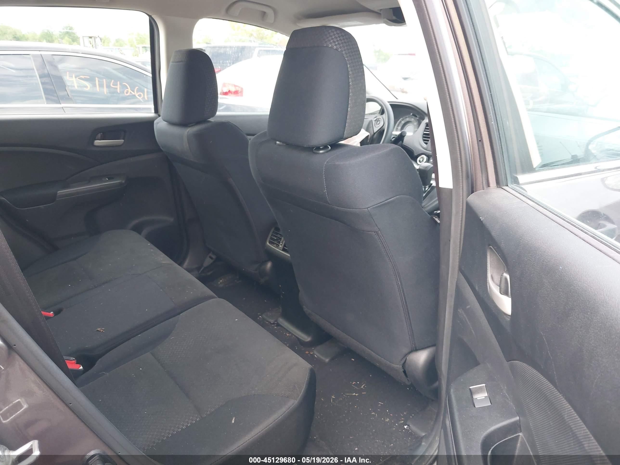 2015 Honda Cr-v Lx Gray vin: 5J6RM4H34FL062049
