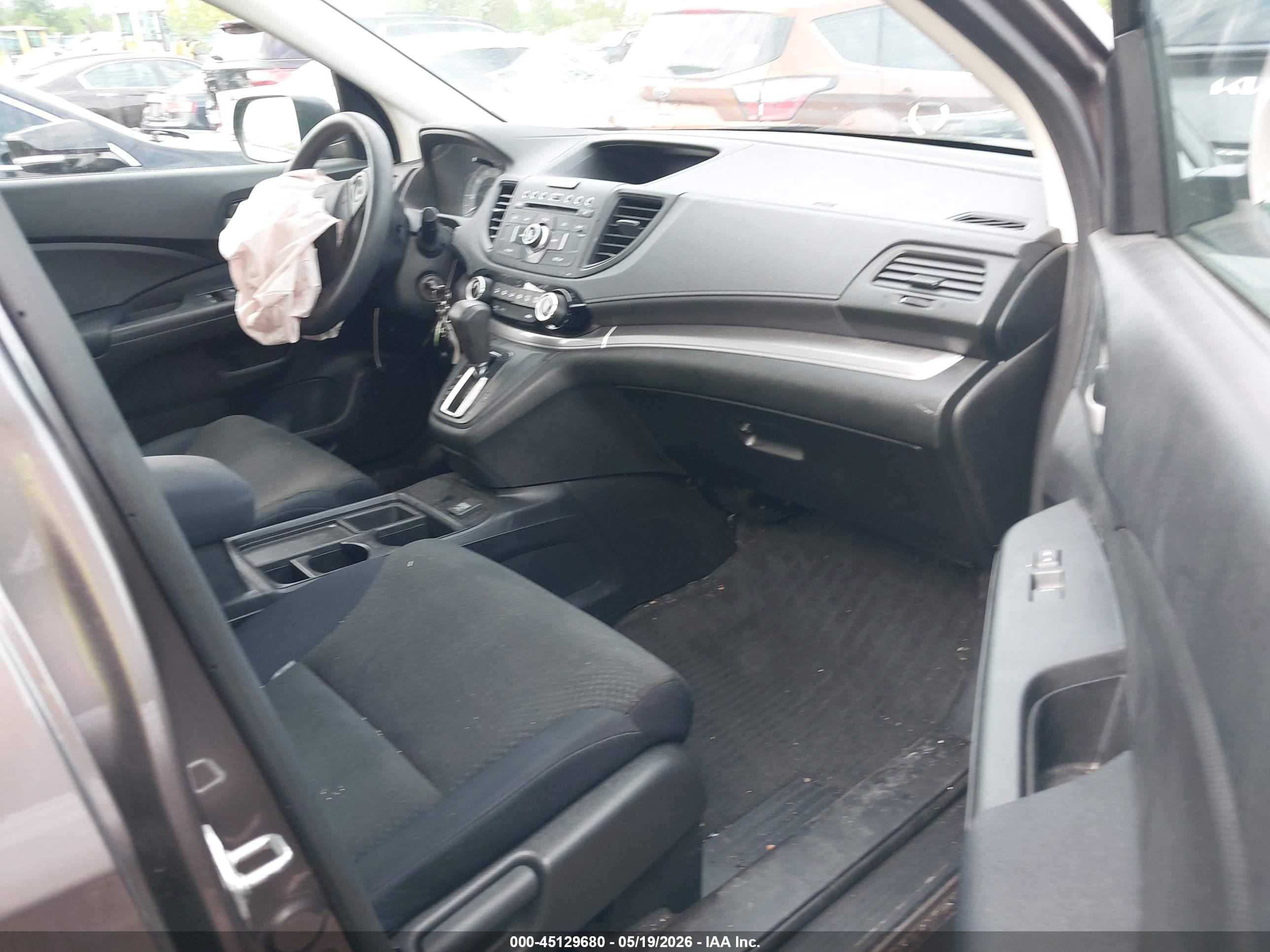 2015 Honda Cr-v Lx Gray vin: 5J6RM4H34FL062049