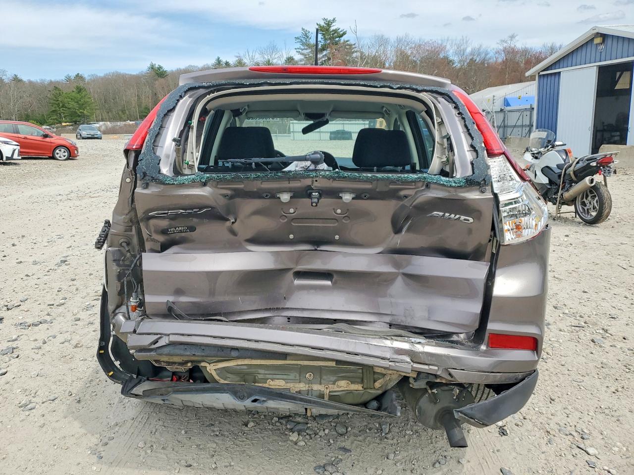 2015 Honda Cr-v Lx Серый vin: 5J6RM4H34FL067297