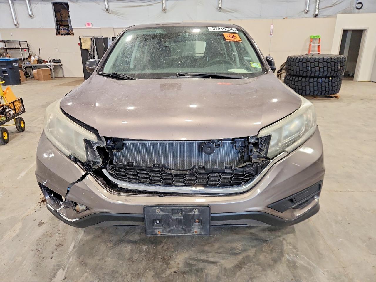 2015 Honda Cr-v Lx Silver vin: 5J6RM4H34FL073875