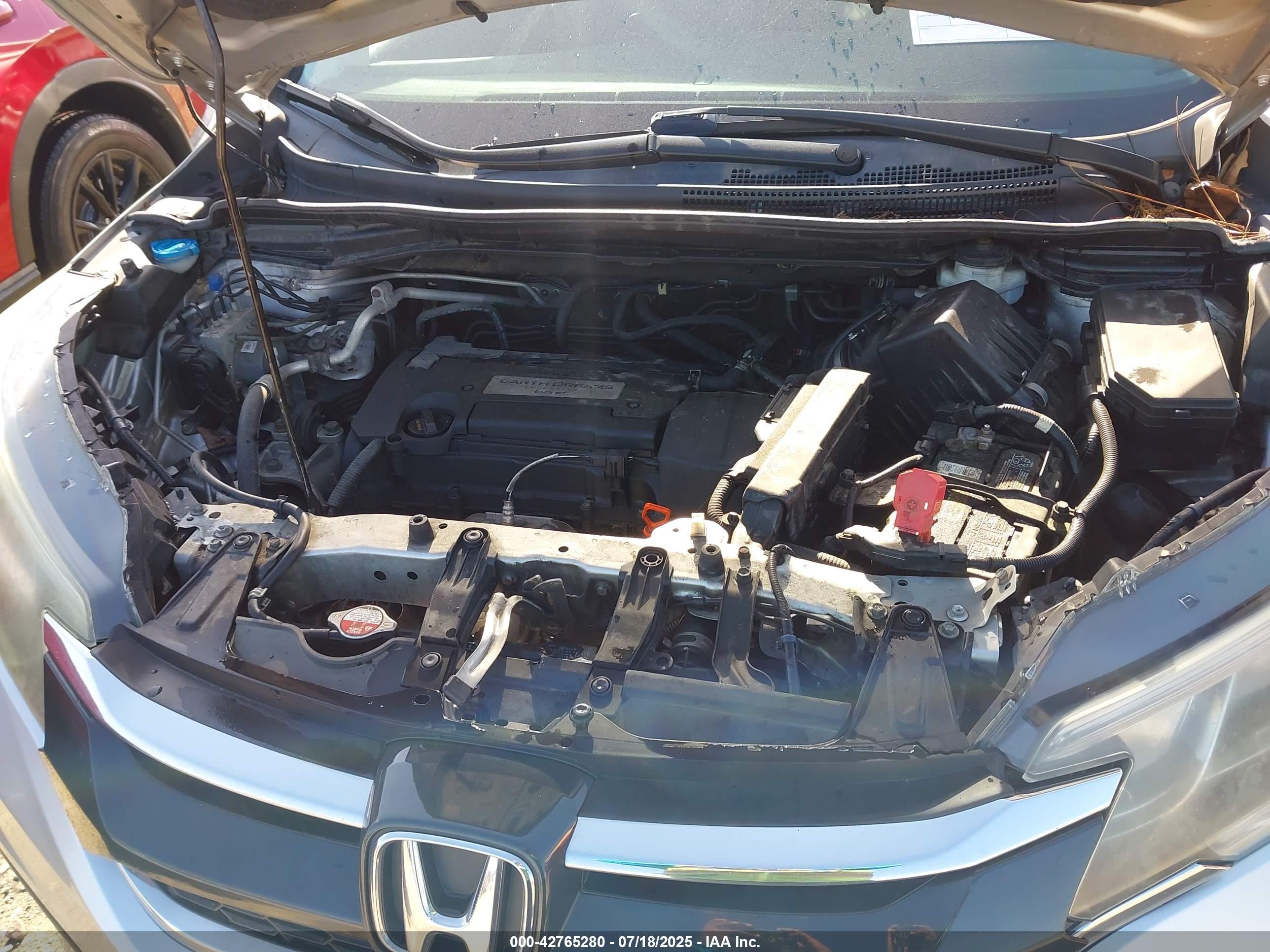 2015 Honda Cr-v Lx Серебряный vin: 5J6RM4H34FL100430