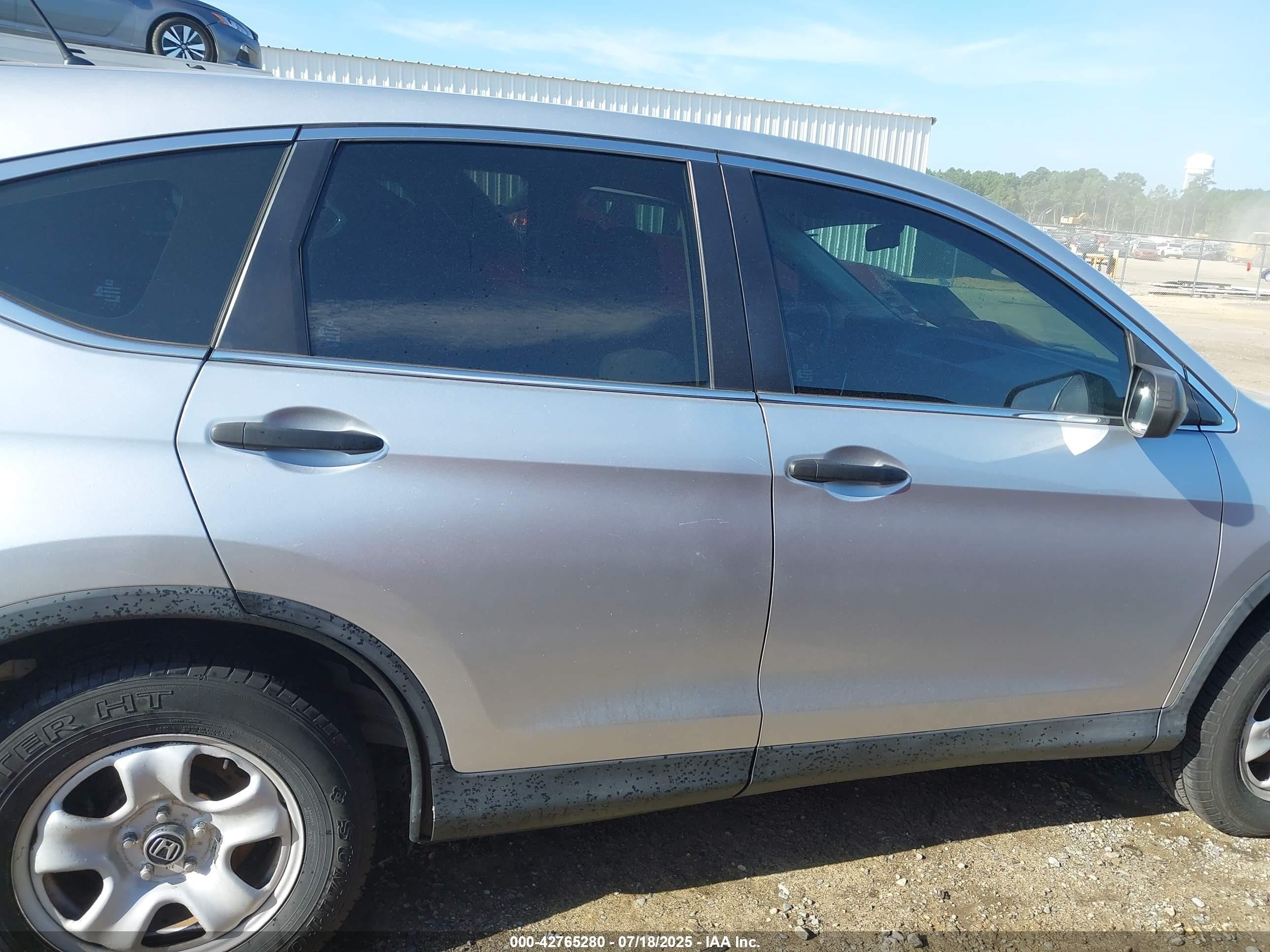 2015 Honda Cr-v Lx Серебряный vin: 5J6RM4H34FL100430