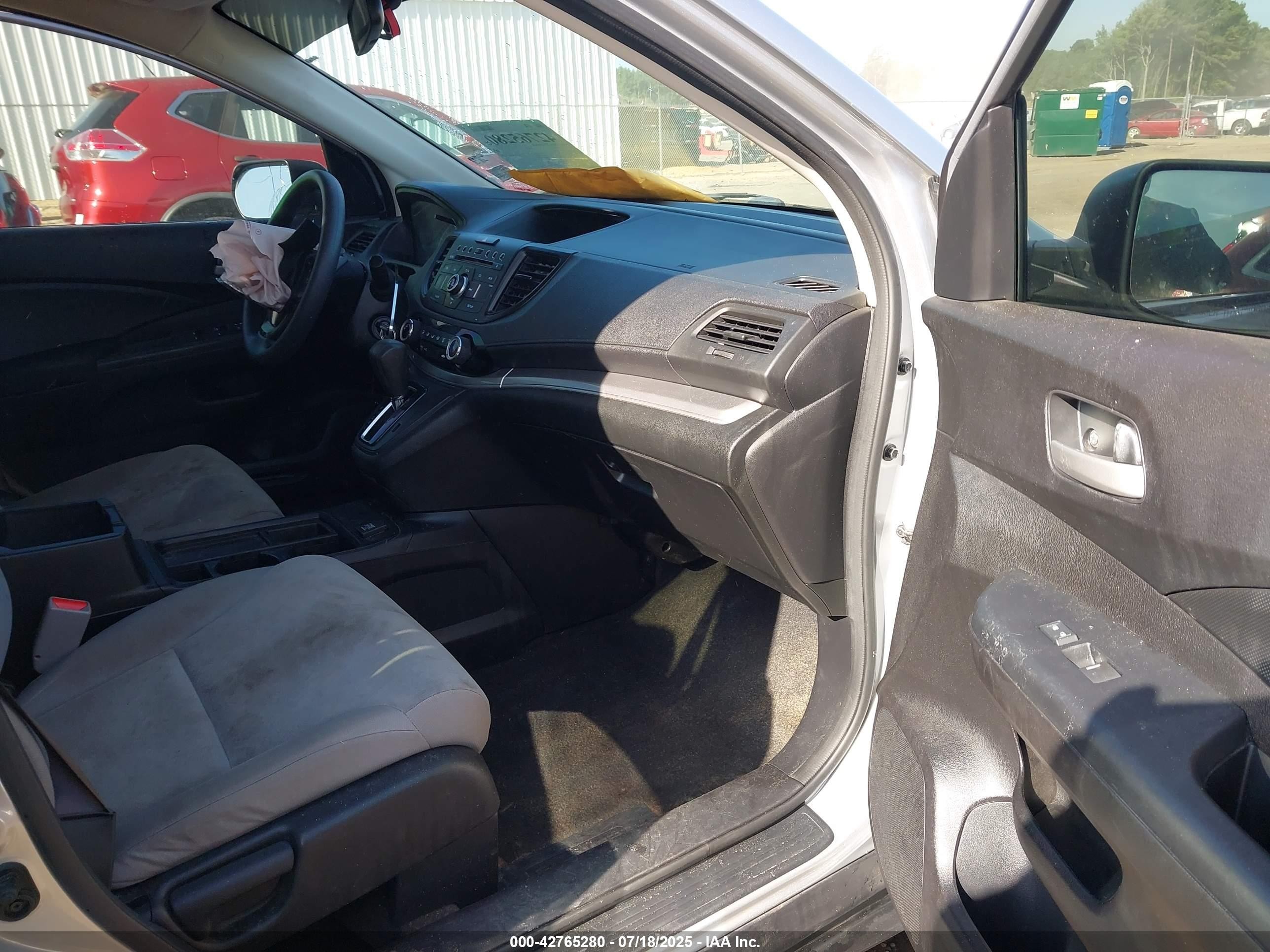 2015 Honda Cr-v Lx Серебряный vin: 5J6RM4H34FL100430