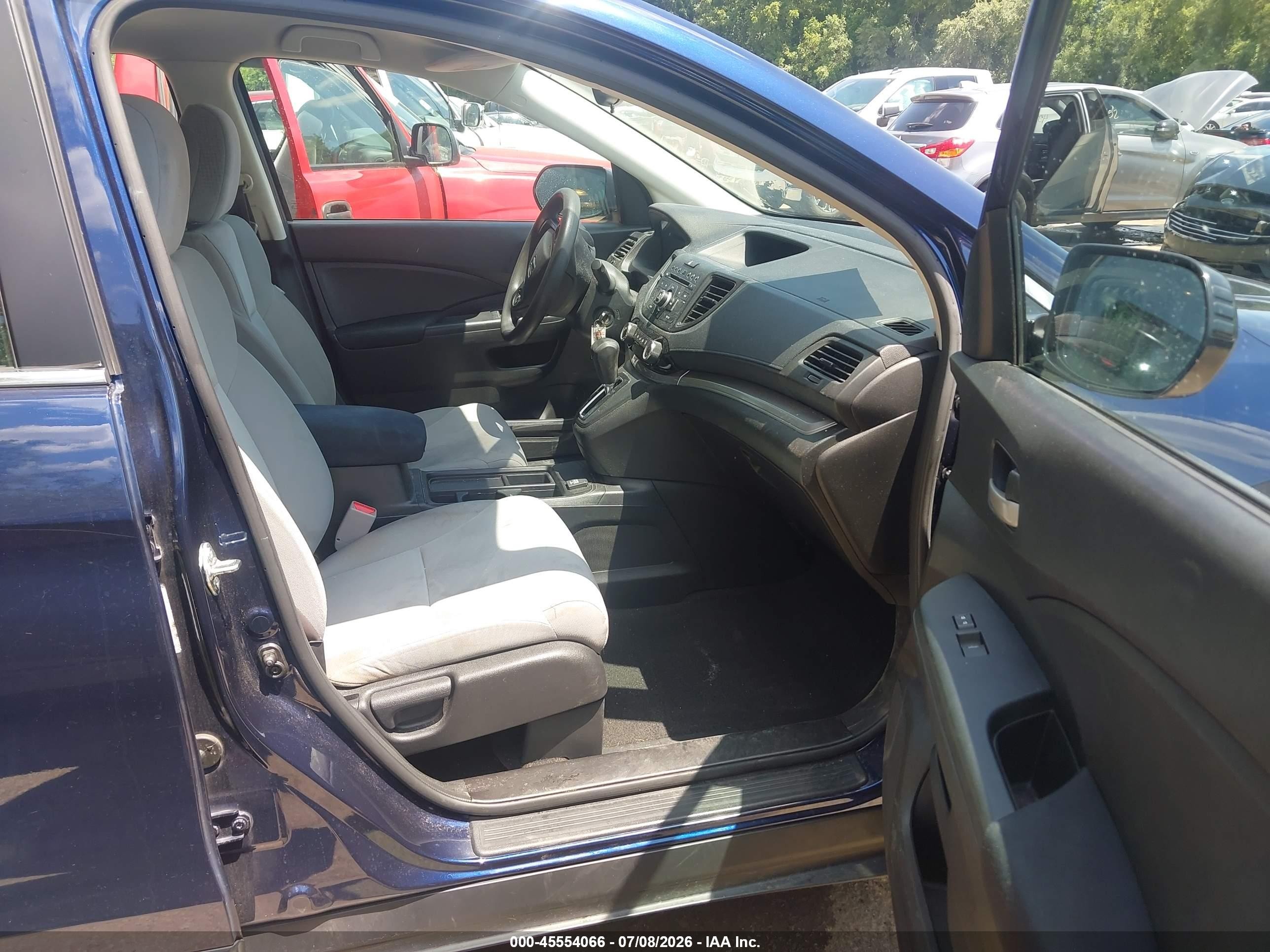 2015 Honda Cr-v Lx Blue vin: 5J6RM4H34FL113422