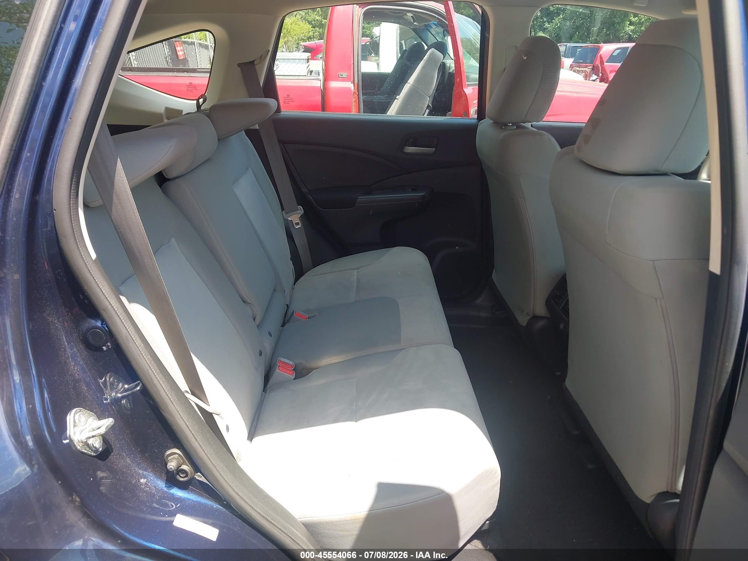 2015 Honda Cr-v Lx Blue vin: 5J6RM4H34FL113422
