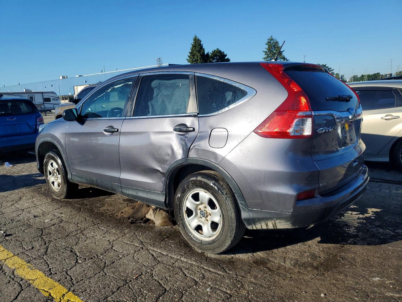 2015 Honda Cr-v Lx Серебряный vin: 5J6RM4H34FL125621