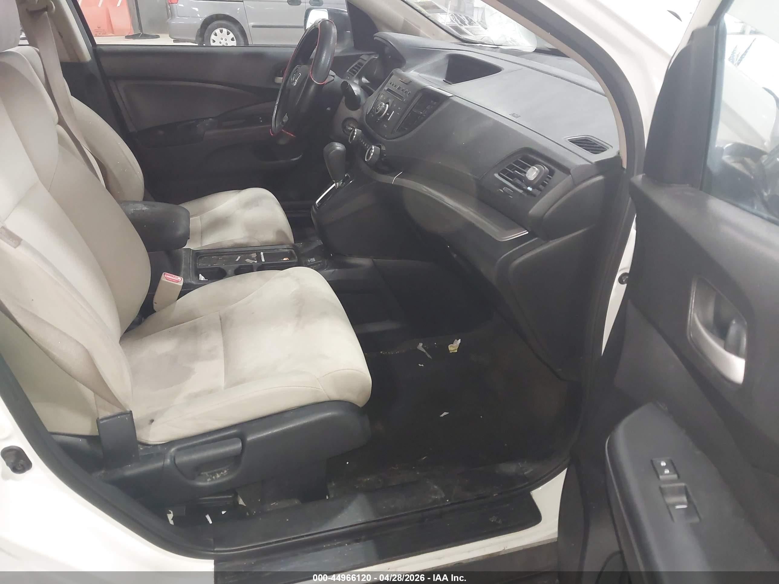 2015 Honda Cr-v Lx White vin: 5J6RM4H34FL127644