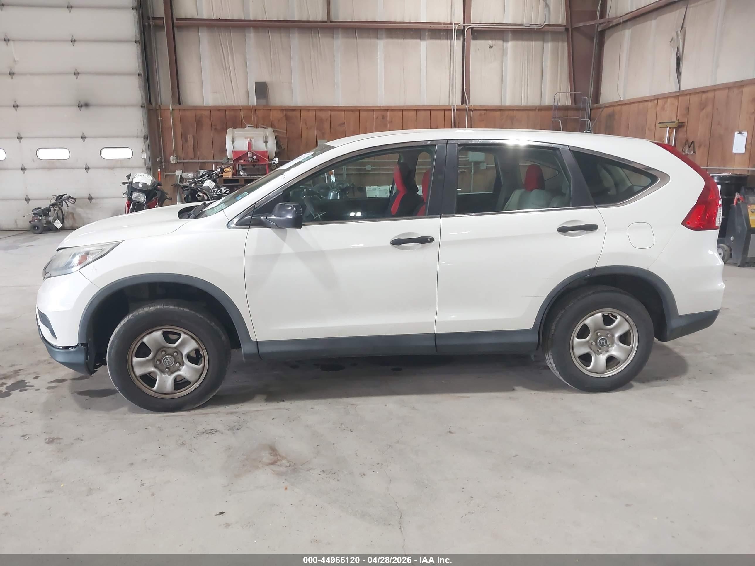 2015 Honda Cr-v Lx White vin: 5J6RM4H34FL127644