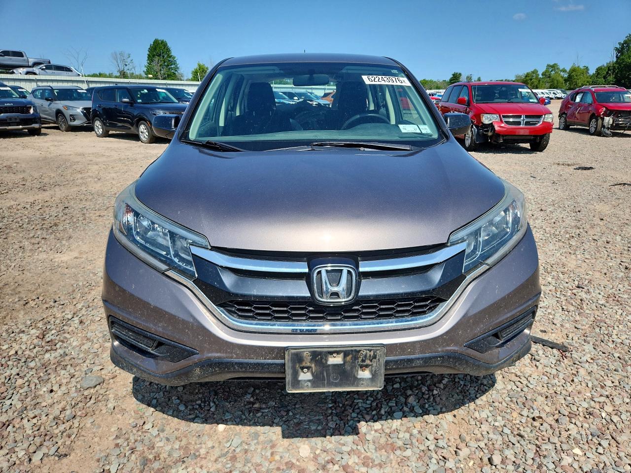 2015 Honda Cr-v Lx Серый vin: 5J6RM4H34FL132018