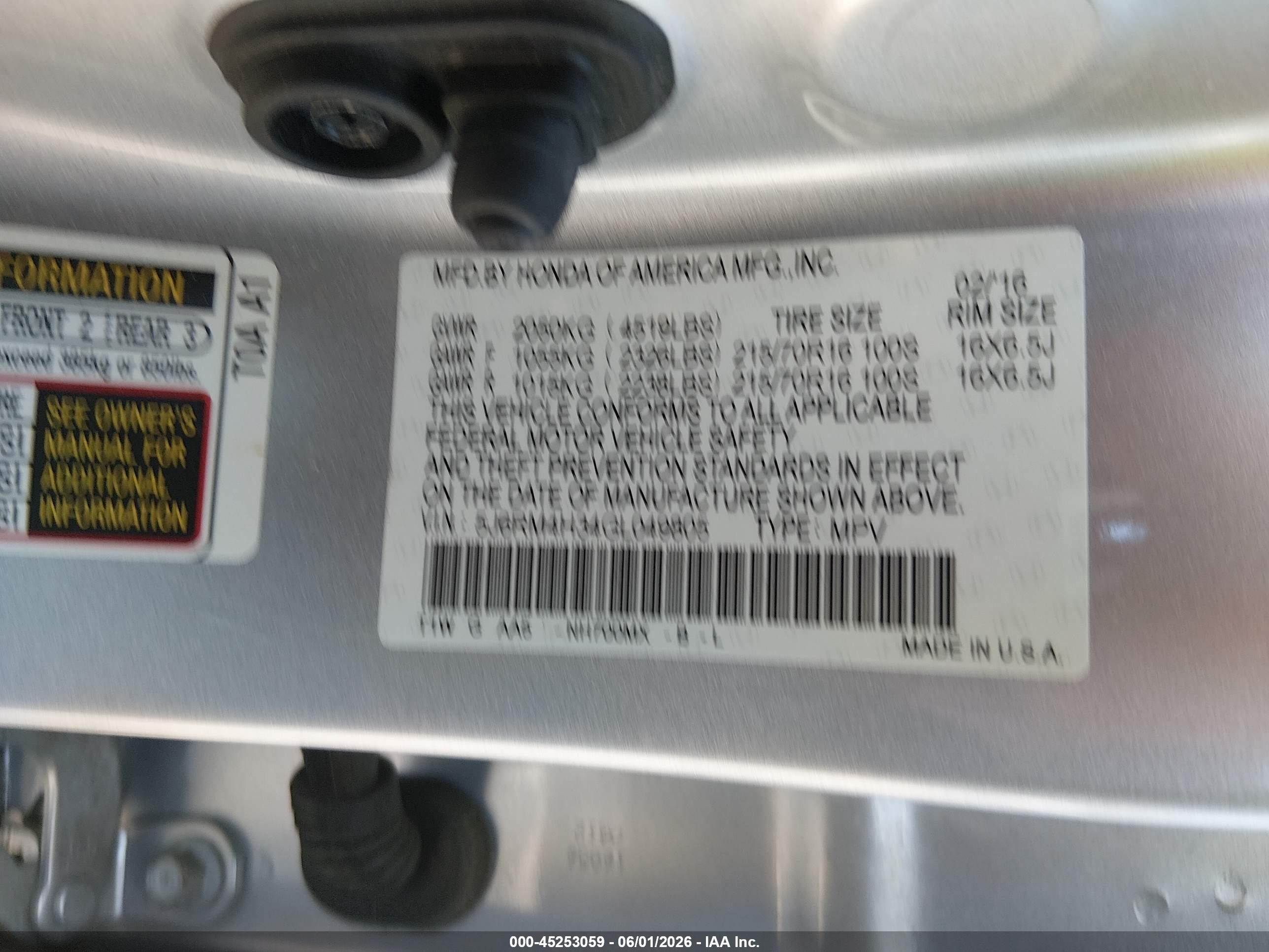 2016 Honda Cr-v Lx Silver vin: 5J6RM4H34GL049805