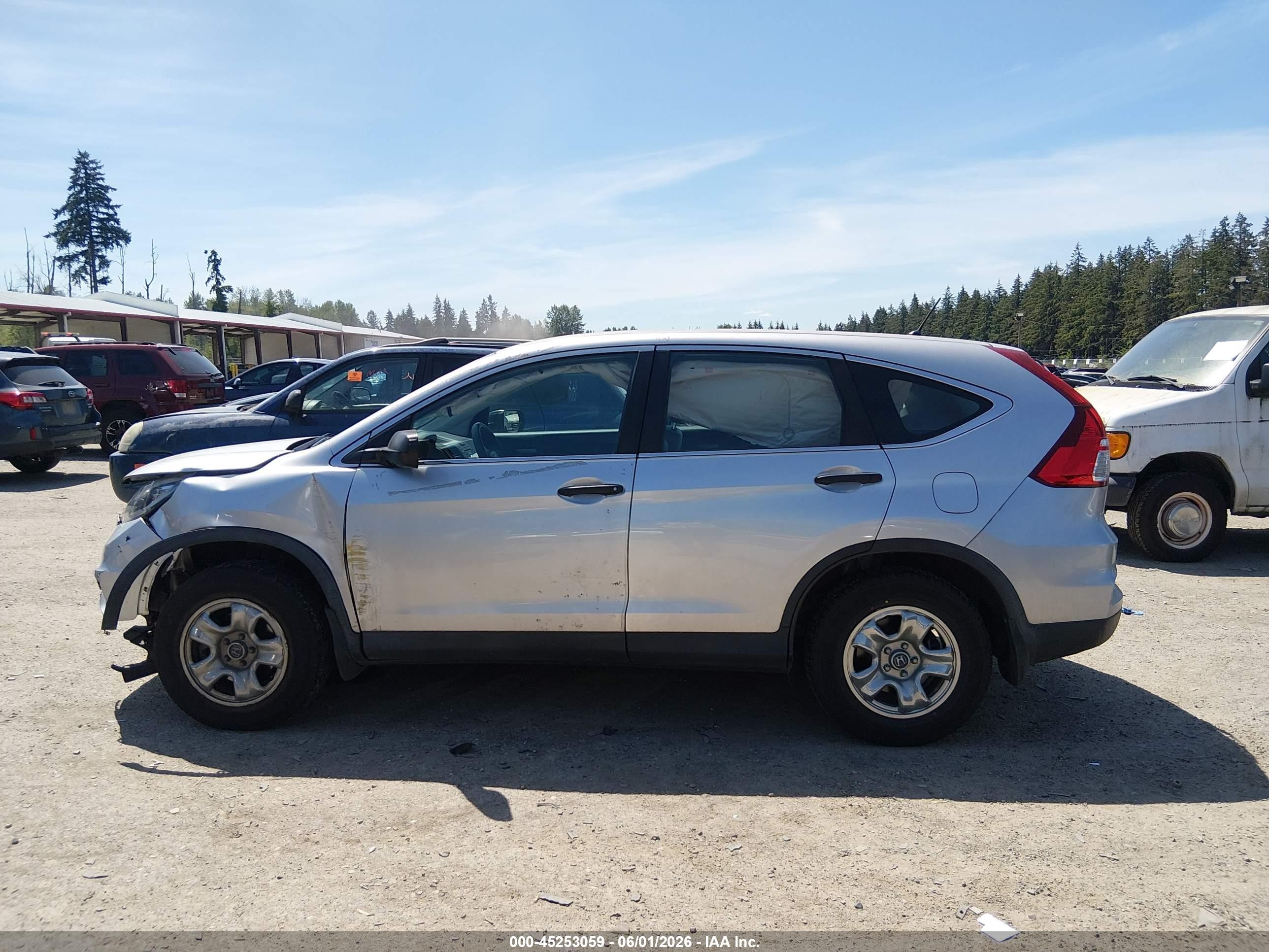 2016 Honda Cr-v Lx Silver vin: 5J6RM4H34GL049805